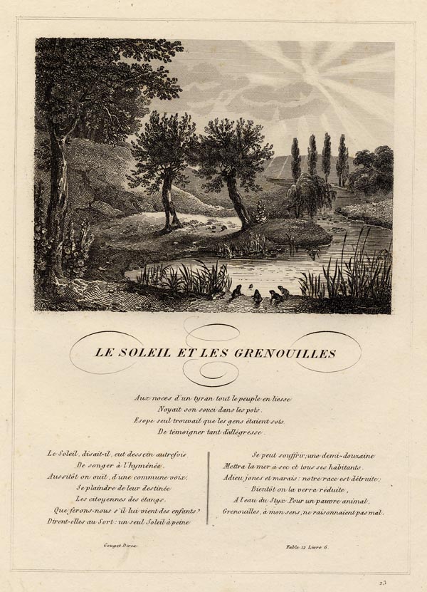 print Le Soleil et les grenouilles by nn