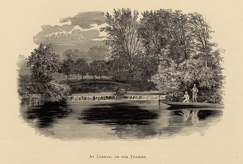 At Cleeve, on the Thames by Benjamin Fawcett, naar A.F. Lydon