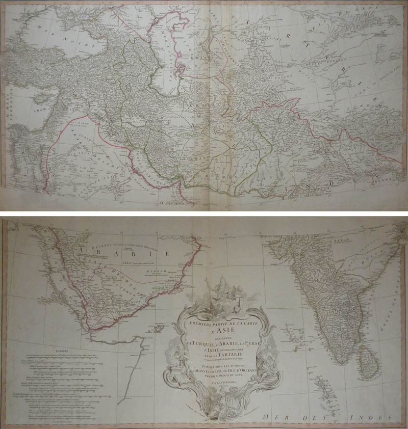 image of map Premiere Partie de la Carte d´Asie Contenant la Turquie, l´Arabie, la Perse, l´Ind by d Anville, de la Haye Premiere Partie de la Carte d´Asie Contenant la Turquie, l´Arabie, la Perse, l´Ind by d Anville, de la Haye