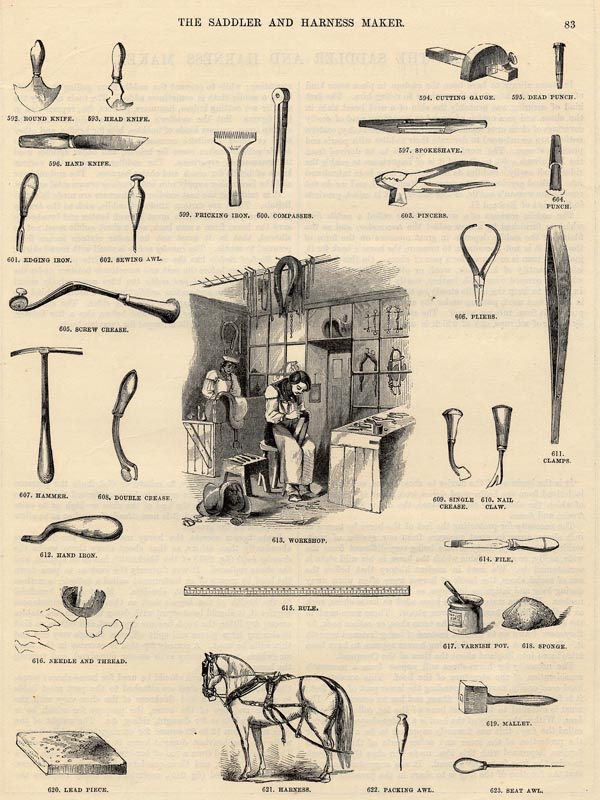 print The saddler and harness maker (de zadelmaker) by nn