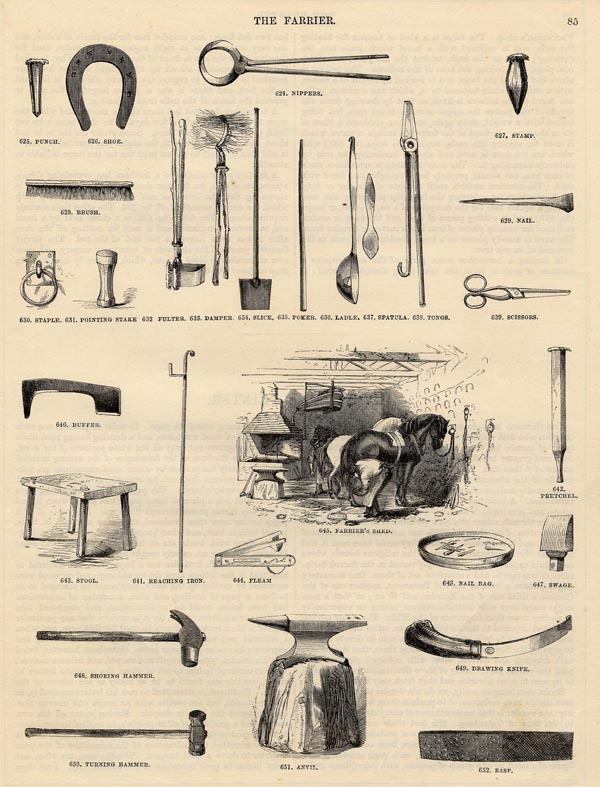 print The farrier (hoefsmid) by nn