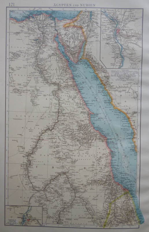 map ägypten und Nubien by Richard Andree
