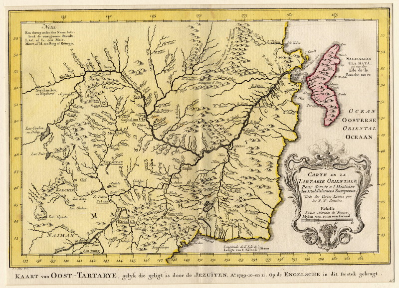 Kaart van Oost-Tartarye by J.N. Bellin/J. van der Schley