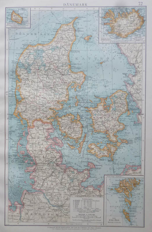 map Dänemark by Richard Andree