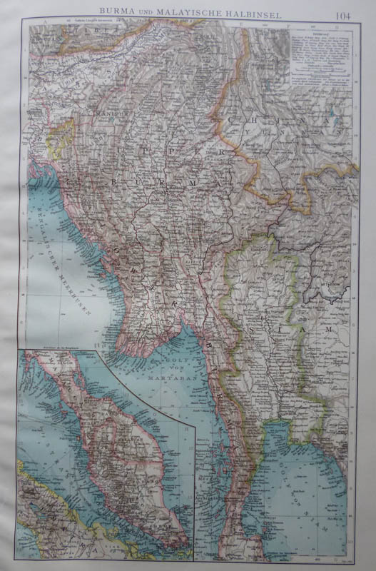 map Burma und Malyische Halbinsel by Richard Andree