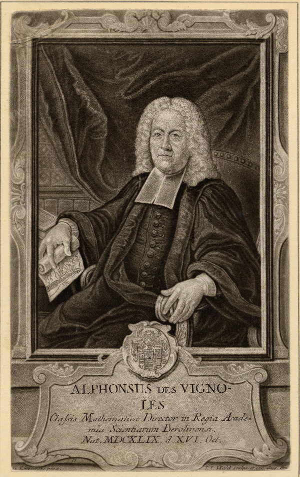 print Alphonsus des Vignoles by Johann Jacob Haid