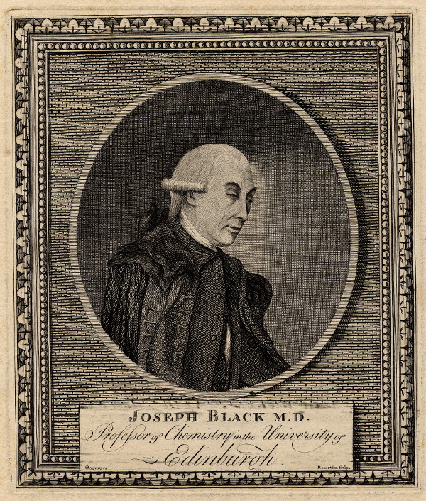 print Joseph Black M.D., Professor of chemistry in the University of Edinburgh by Robertson