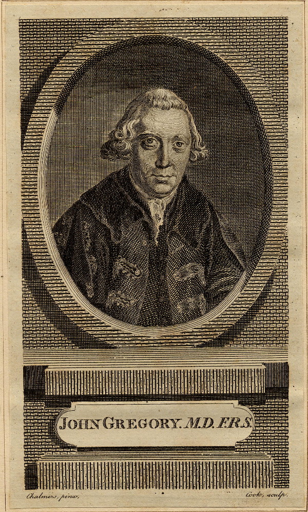 print John Gregory. M.D. F.R.S. by Cook, naar G. Chalmers
