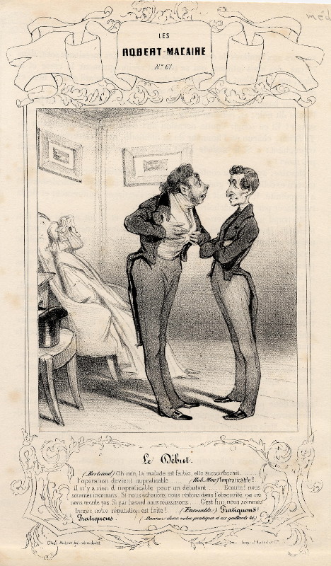 print Robert Macaire - Le Début by Honoré Daumier