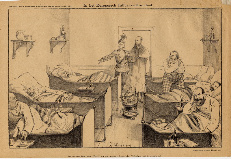 In het Europeesche Influenza Hospitaal by Johan Braakensiek