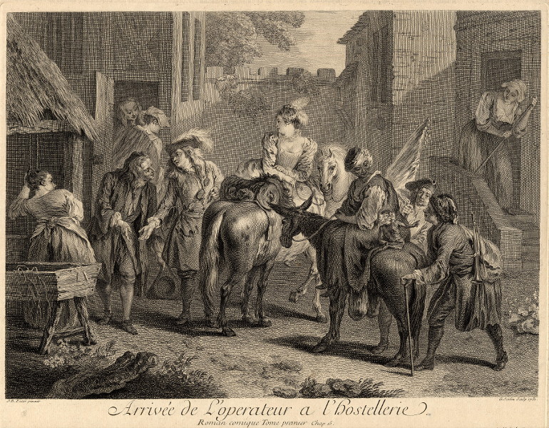 Arrivée de l´operateur a l´hostellerie by G. Scotin naar Jean-baptiste Joseph. Pater