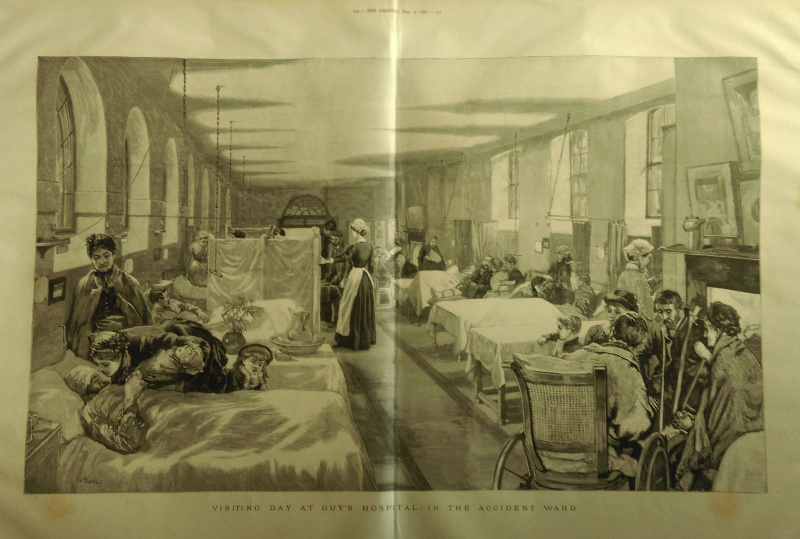 Visiting day at Guy´s hospital - in the accident ward by W. Small