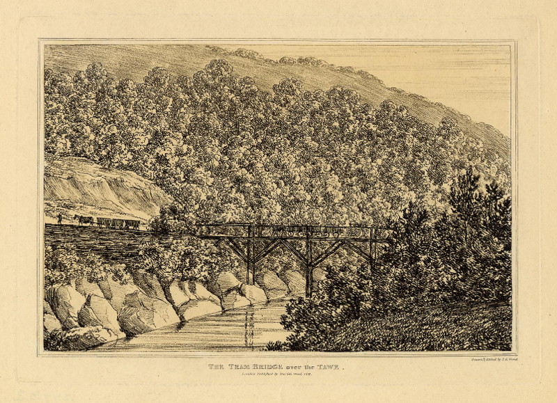 The tram bridge over the Tawe by I.G. Wood