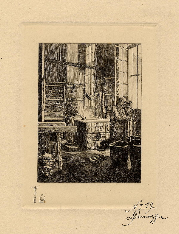 print Atelier de teinture - The dye house by nn