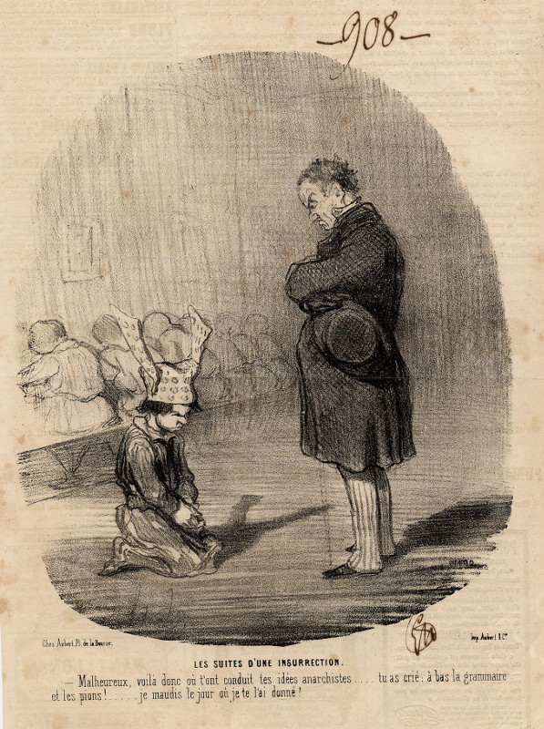 print Les suites d´une insurrection by Honoré Daumier