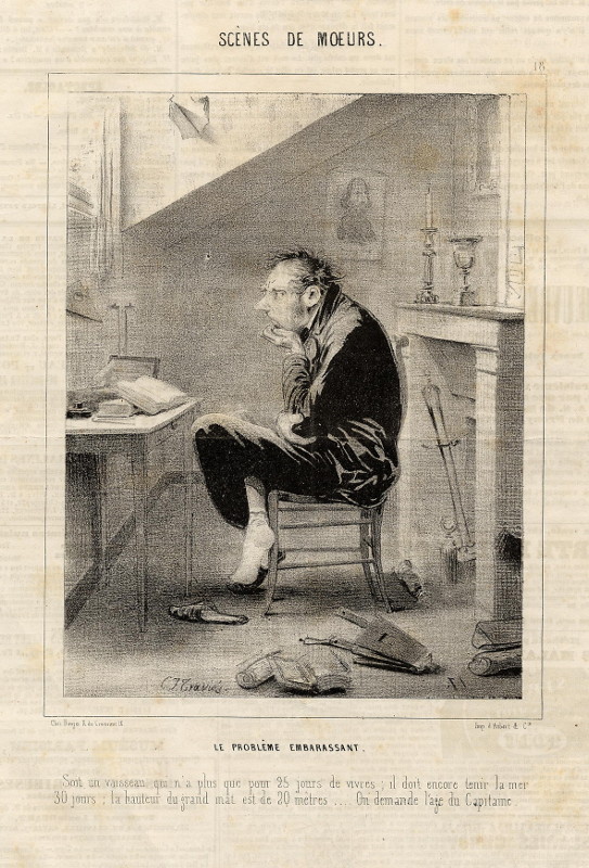 print Scènes de Moeurs by Charles Joseph Travies de Villers
