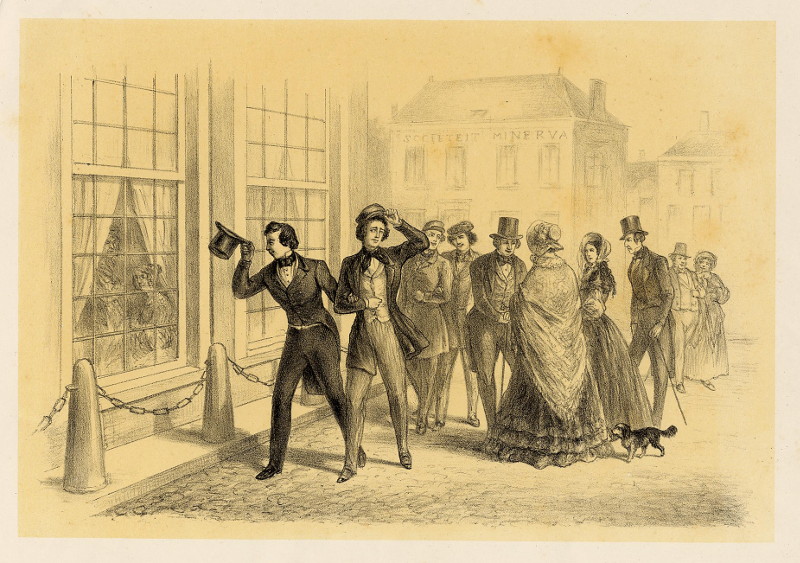 De student-Leidenaar by M. Bos, naar Alexander Ver Huell