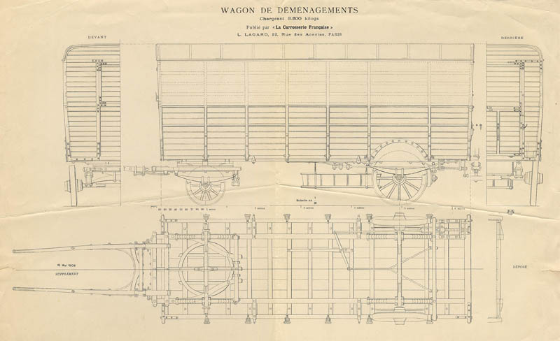 Wagon de déménagements by L. Lagard