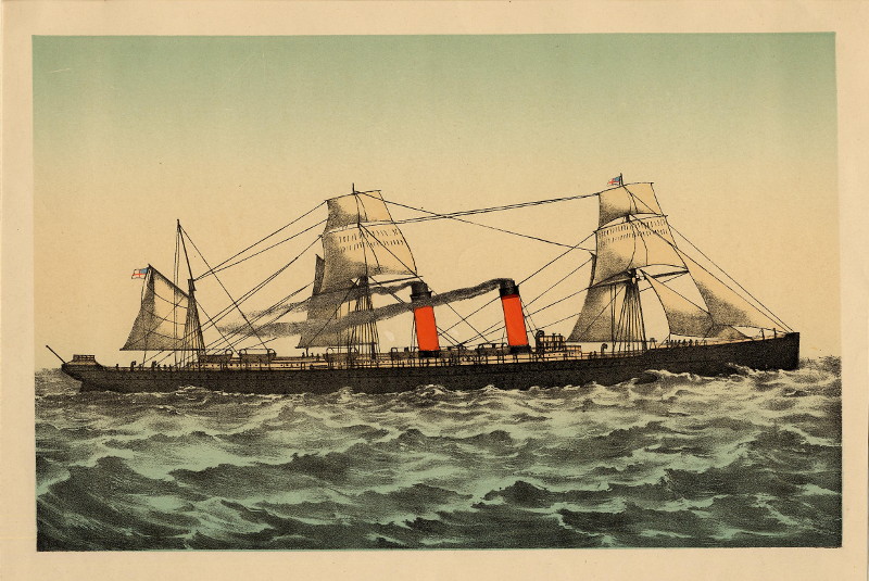 The new Cunard steam-ship Servia by nn