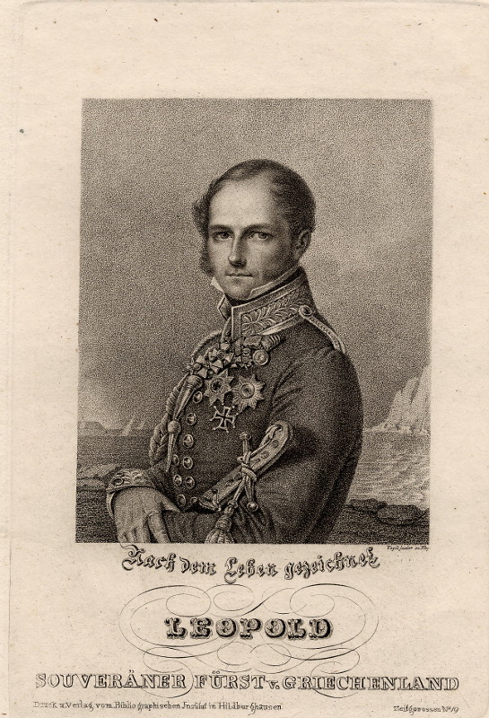 print Leopold, Souveräner Fürst v. Griechenland  by Vogel junior