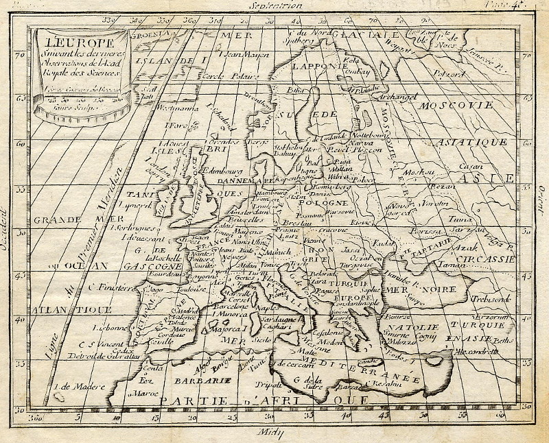 L´Europe suivant les dernieres observations de l´acad royale des sciences by Faure naar C. Buffier