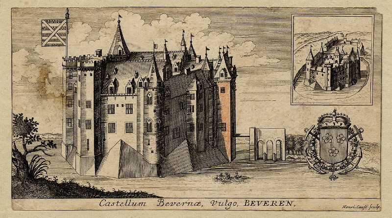 Castellum Bevernae, Vulgo, Beveren by Henri (Hendrik) Causé