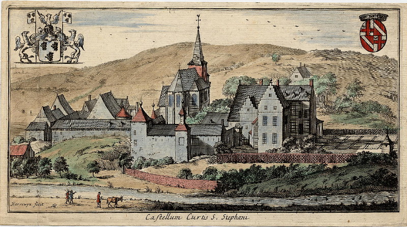 Castellum Curtis S. Stephani by Jacob Harrewijn