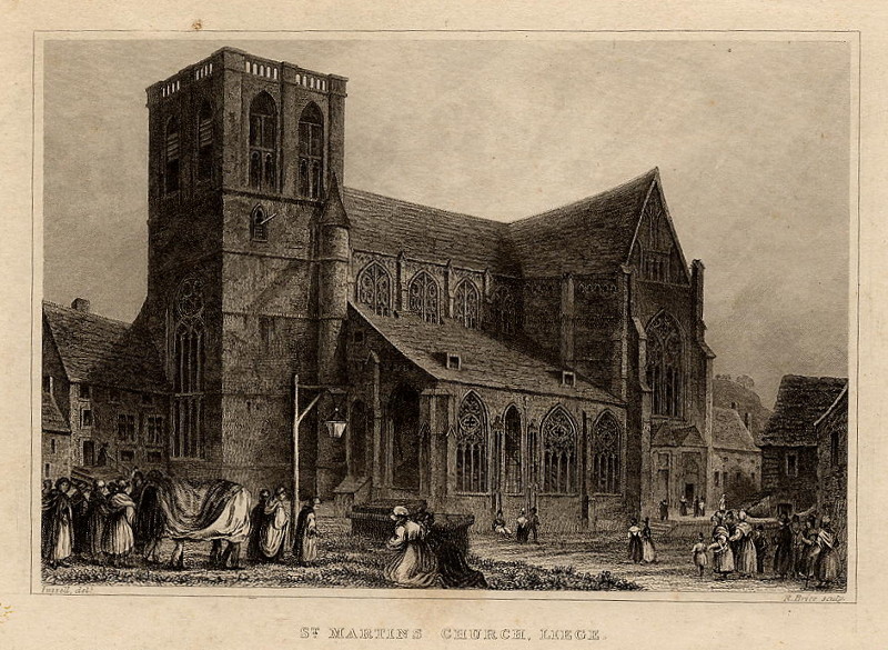 St. Martin´s church, Liege by R. Brice, naar J. Fussell