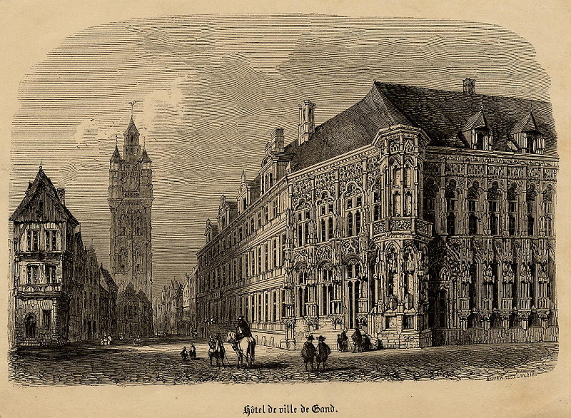 Hotel de ville de Gand by Andrew Best -Leloir