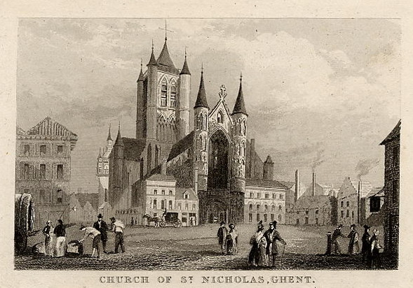 view Church of St. NIcholas, Ghent by nn