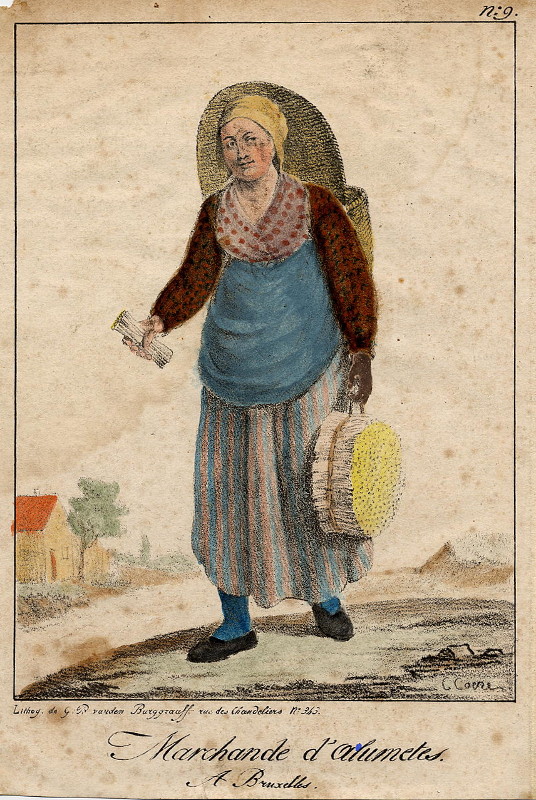 print Marchande d´Alumetes, a Bruxelles by G.P. vanden Burggraaff