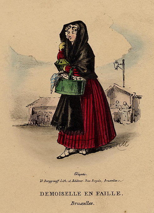 print Demoiselle en Faille - Bruxelles by G.P. vanden Burggraaff