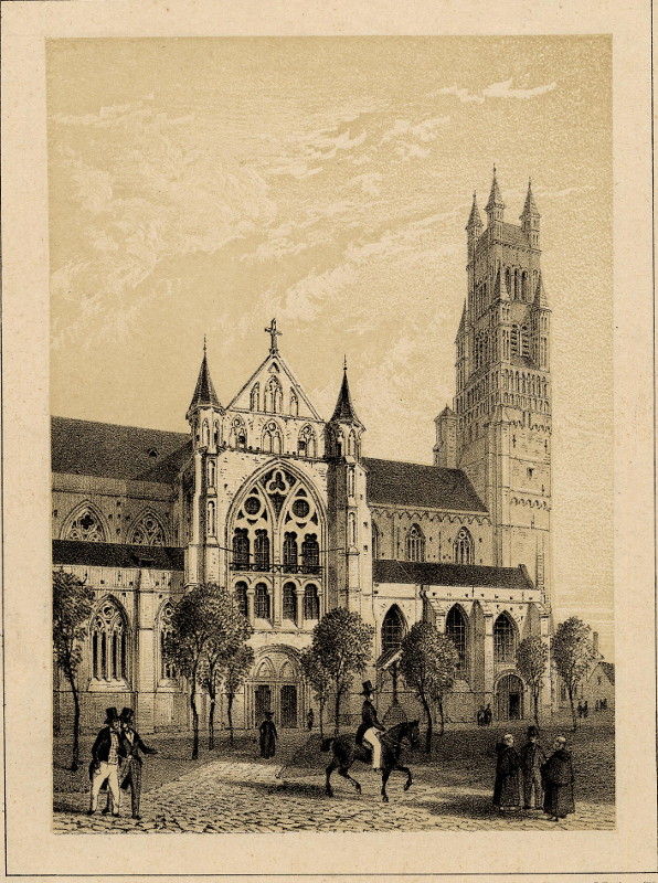 view Cathédrale de St. Sauveur by H. Borremans