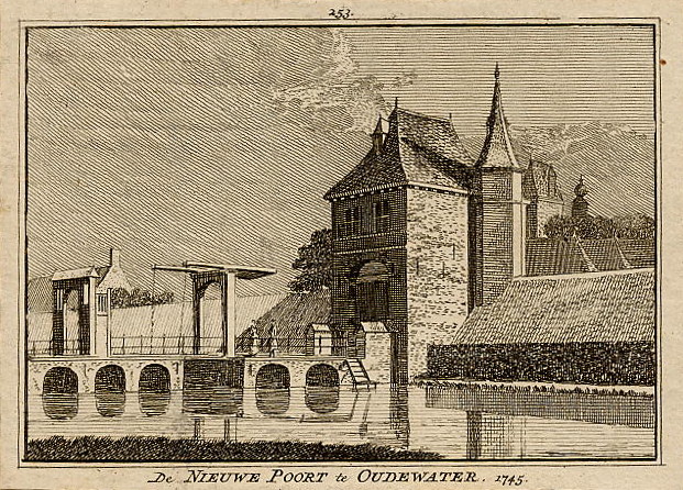 De Nieuwe Poort te Oudewater 1745 by H. Spilman naar H. de Wit