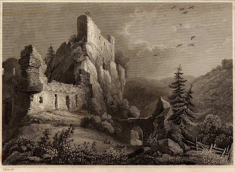 Die Burg Sperberstein in Bayerschen Rheinkreise by C. Reiss