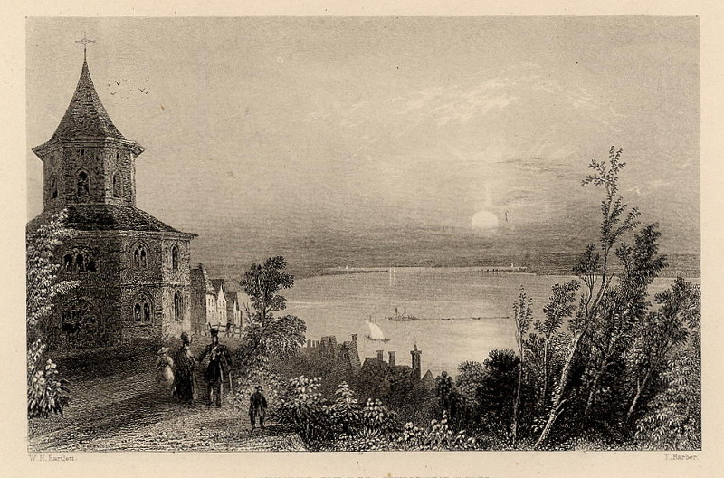A view from Nymwegen by T. Barber, naar W.H. Bartlett
