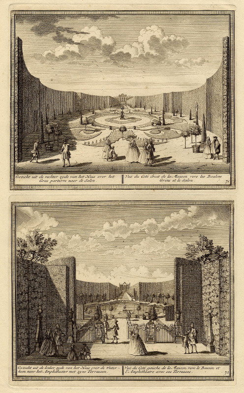 view Twee gezichten op een landgoed bij Velsen by H. de Leth