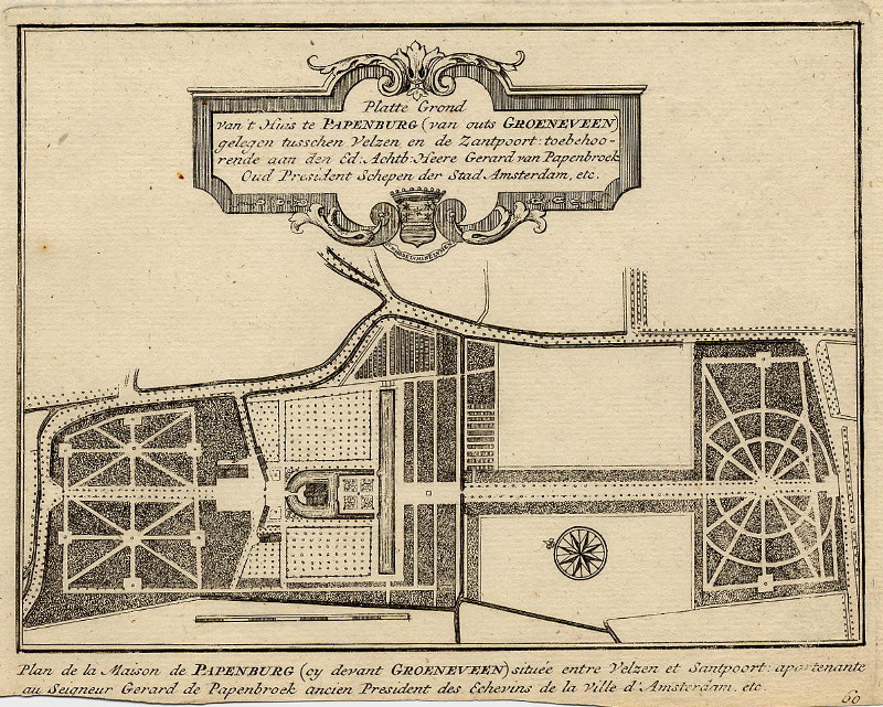 Plattegrond van ´t Huis te Papenburg (van outs Groeneveen) by H. de Leth