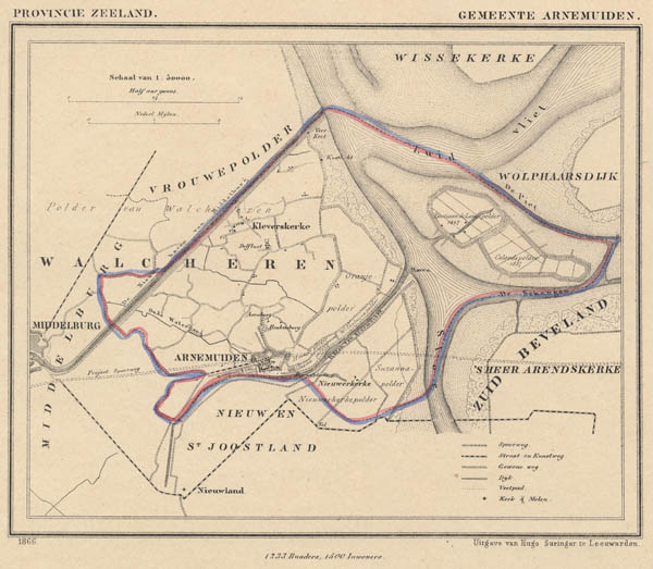 map communityplan Gemeente Arnemuiden by J.kuyper