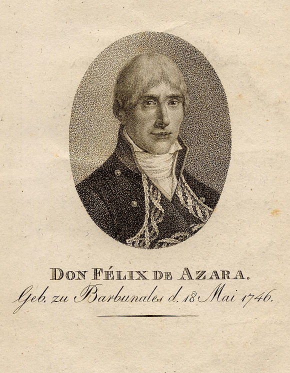 print Don Félix de Azara, geb. zu Barbunales d. 18 Mai 1746 by nn