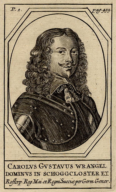 print Carolus Gustavus Wrangel Dominus in Schoggcloster etc by nn