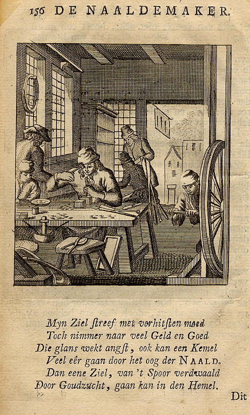 print De Naaldemaker by Jan en Caspar Luyken
