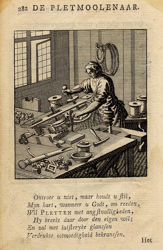 print De Pletmoolenaar by Jan en Caspar Luyken