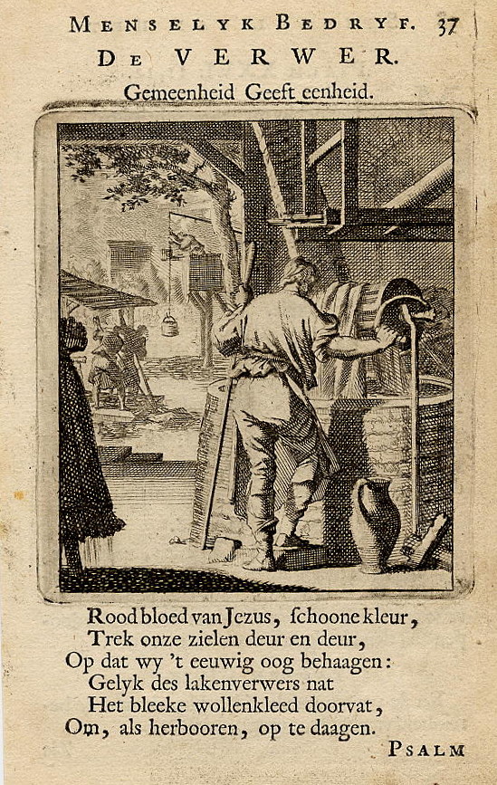 print De Verwer. Gemeenheid geeft eenheid. by Jan Luyken