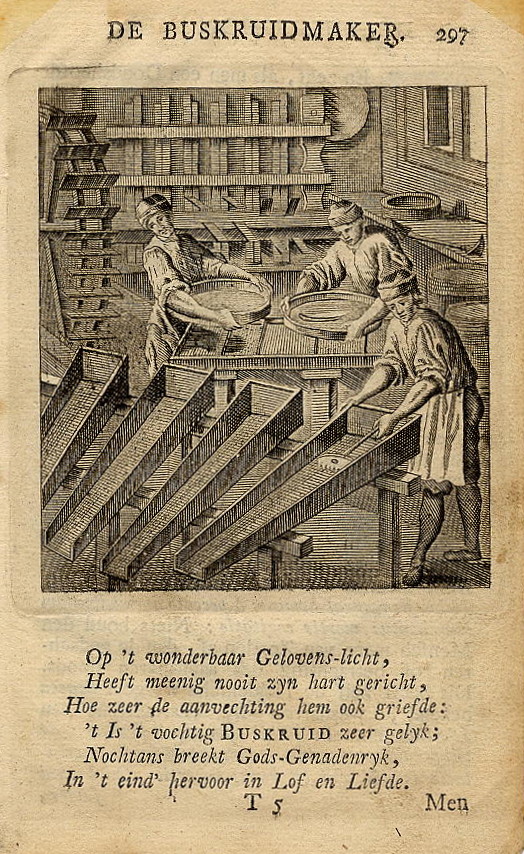 print De Buskruidmaker by Jan en Caspar Luyken