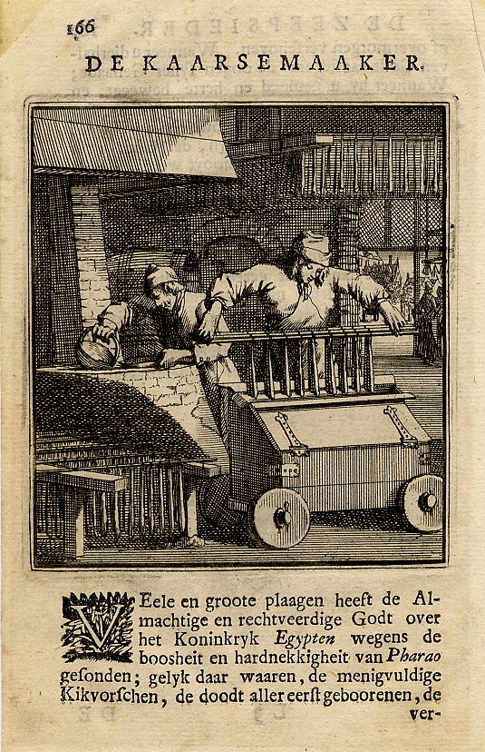 print De Kaarsemaaker by Jan en Caspar Luyken