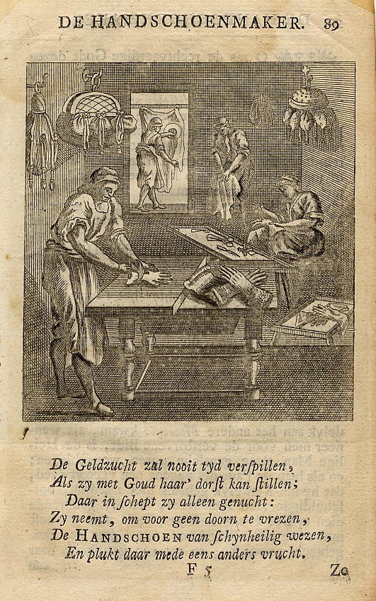 print De handschoenmaker by Jan Luyken