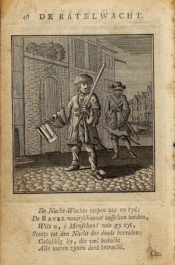 print De ratelwacht by Jan en Caspar Luyken