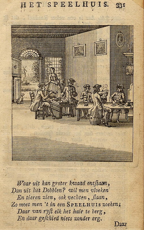 print Het Speelhuis by Jan Luyken