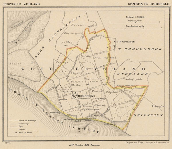 map communityplan Gemeente Borssele by J Kuyper